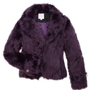 •Romeo & Juliet Couture• Purple Faux Fur Coat